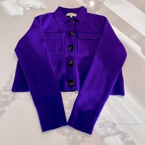Sezane Betty Cardigan Ultra Violet - Size XS